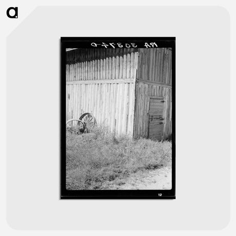 アートポストカード-Log Barn, Ericsburg
 - ラッセル リー Postcard.
