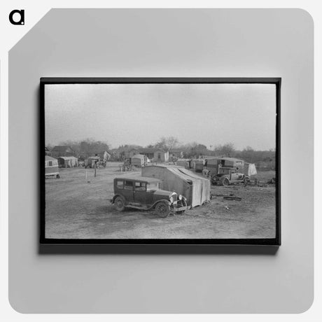 アートパネル-Migrant Camp, Edinburg, Texas
 - ラッセル リー Canvas.