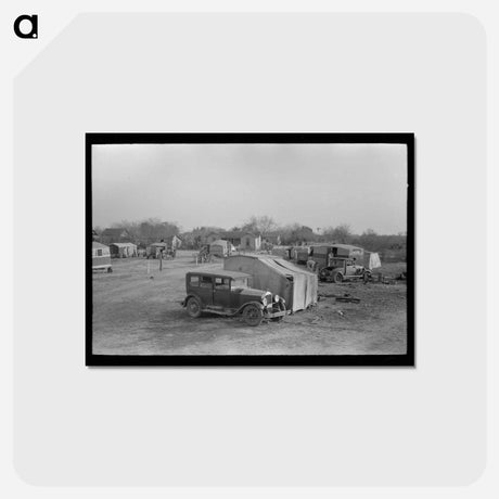 アートポストカード-Migrant Camp, Edinburg, Texas
 - ラッセル リー Postcard.