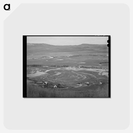アートポストカード-Yampa River Valley
 - ラッセル リー Postcard.