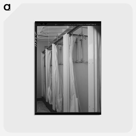 アートポストカード-Showers at the FSA Trailer Camp
 - ラッセル リー Postcard.
