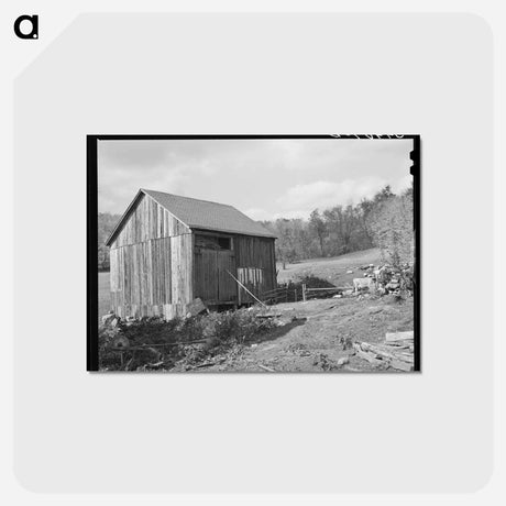 アートポストカード-Barnyard in Orange County
 - ラッセル リー Postcard.