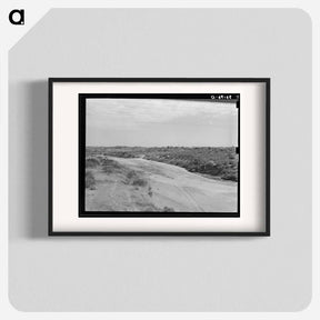 アートポスター-Wagon Tracks, Dry Riverbed
 - ラッセル リー Poster.