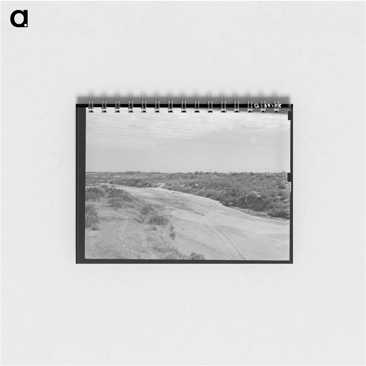 アートメモ帳-Wagon Tracks, Dry Riverbed
 - ラッセル リー Memo.