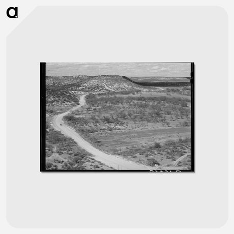 アートポストカード-Kimble County Pasture
 - ラッセル リー Postcard.