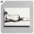 アートパネル-Nude Study, Woman Lying Prone
 - ボストン公共図書館 Canvas.