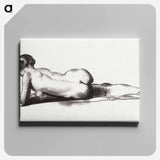 アートパネル-Nude Study, Woman Lying Prone
 - ボストン公共図書館 Canvas.