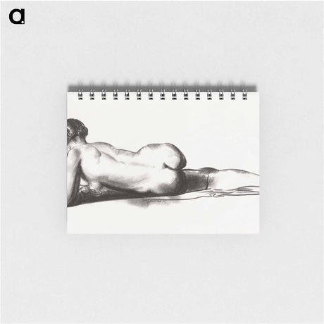 アートメモ帳-Nude Study, Woman Lying Prone
 - ボストン公共図書館 Memo.