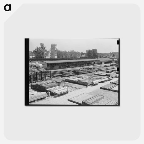 アートポストカード-Railroad Yards, Marshall, Texas
 - ラッセル リー Postcard.
