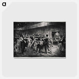 アートポストカード-Business-men's Class
 - ボストン公共図書館 Postcard.