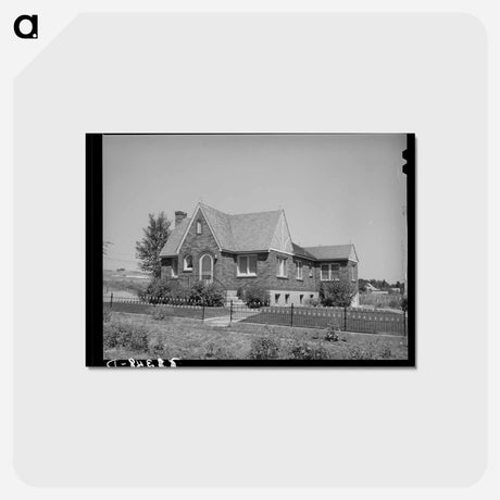 アートポストカード-Mormon Farmhouse, Mendon
 - ラッセル リー Postcard.