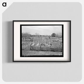アートポスター-Mexican Cemetery, Raymondville
 - ラッセル リー Poster.