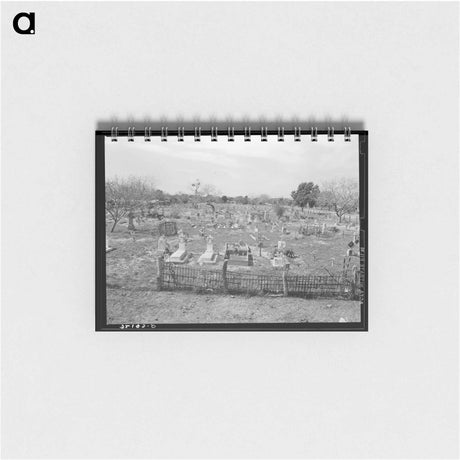 アートメモ帳-Mexican Cemetery, Raymondville
 - ラッセル リー Memo.