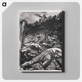 アートパネル-The Charge, Left Detail
 - ボストン公共図書館 Canvas.