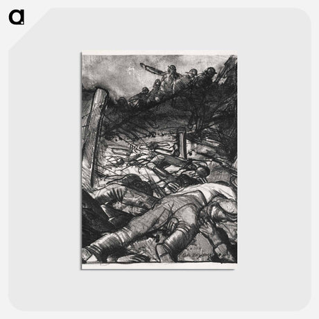 アートポストカード-The Charge, Left Detail
 - ボストン公共図書館 Postcard.