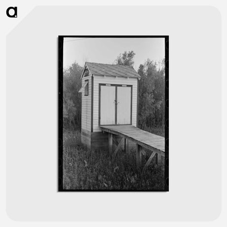 アートポストカード-Privy Adjacent to Barroom
 - ラッセル リー Postcard.