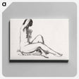 アートパネル-Nude on Flowered Cushion
 - ボストン公共図書館 Canvas.