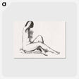 アートポストカード-Nude on Flowered Cushion
 - ボストン公共図書館 Postcard.