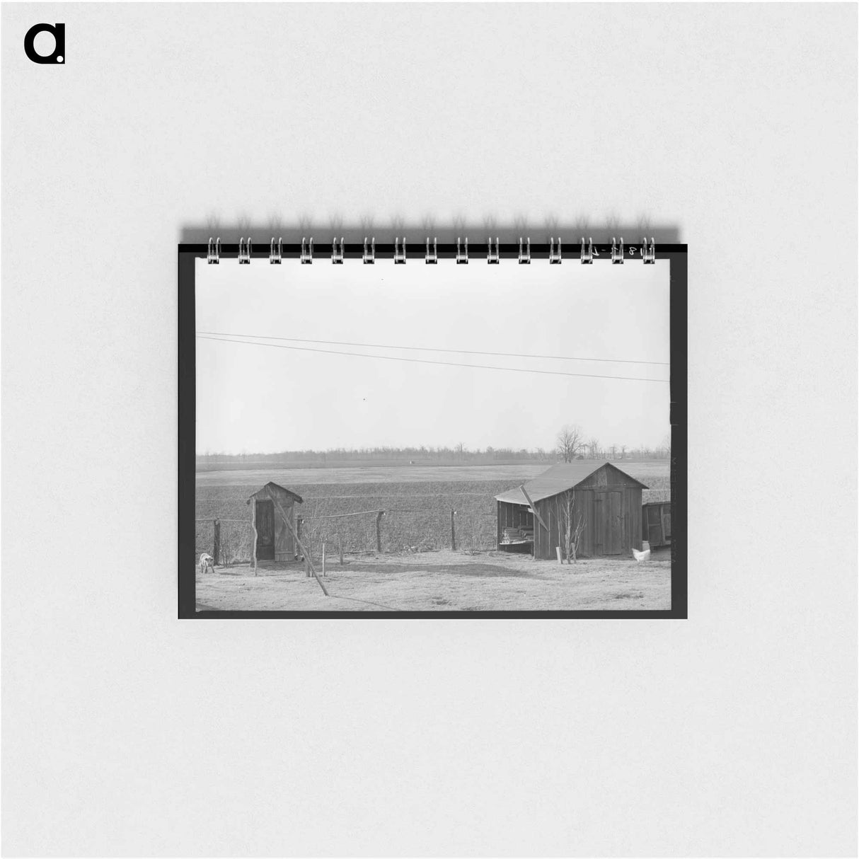 アートメモ帳-Farmyard near Chicot, Arkansas
 - ラッセル リー Memo.