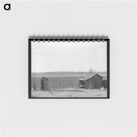 アートメモ帳-Farmyard near Chicot, Arkansas
 - ラッセル リー Memo.