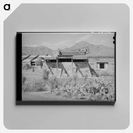 アートパネル-Winter Quarters at McDowell Mountain
 - ラッセル リー Canvas.