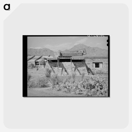 アートポストカード-Winter Quarters at McDowell Mountain
 - ラッセル リー Postcard.