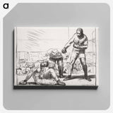 アートパネル-A Knock Down
 - ボストン公共図書館 Canvas.
