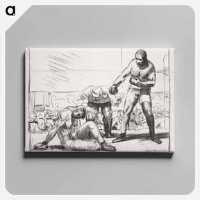 アートパネル-A Knock Down
 - ボストン公共図書館 Canvas.