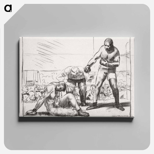 アートパネル-A Knock Down
 - ボストン公共図書館 Canvas.