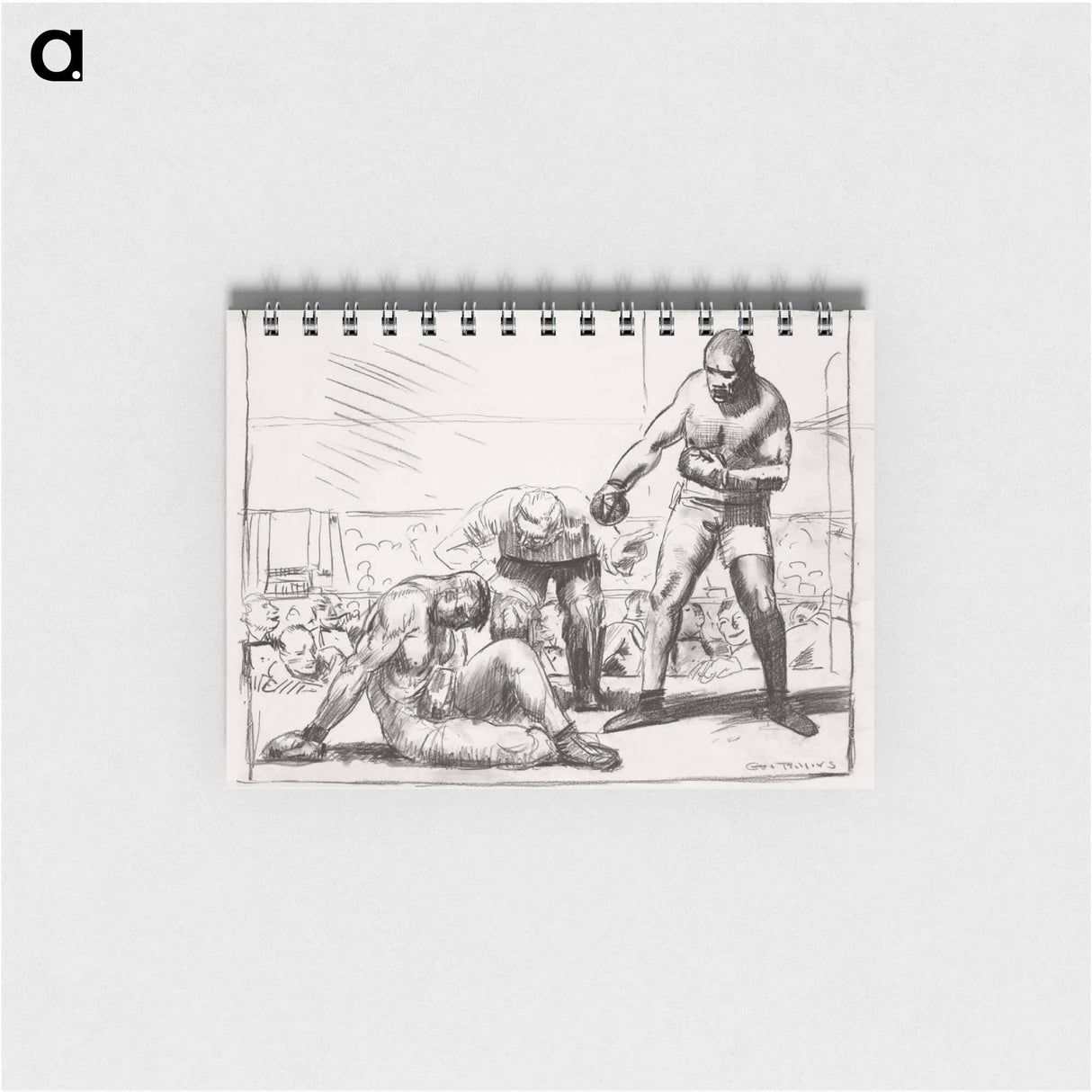 アートメモ帳-A Knock Down
 - ボストン公共図書館 Memo.