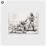 アートポストカード-A Knock Down
 - ボストン公共図書館 Postcard.