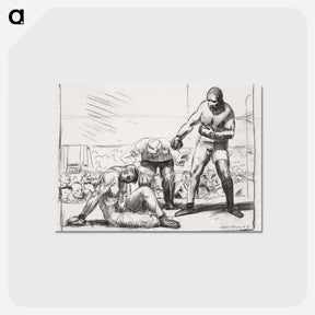 アートポストカード-A Knock Down
 - ボストン公共図書館 Postcard.