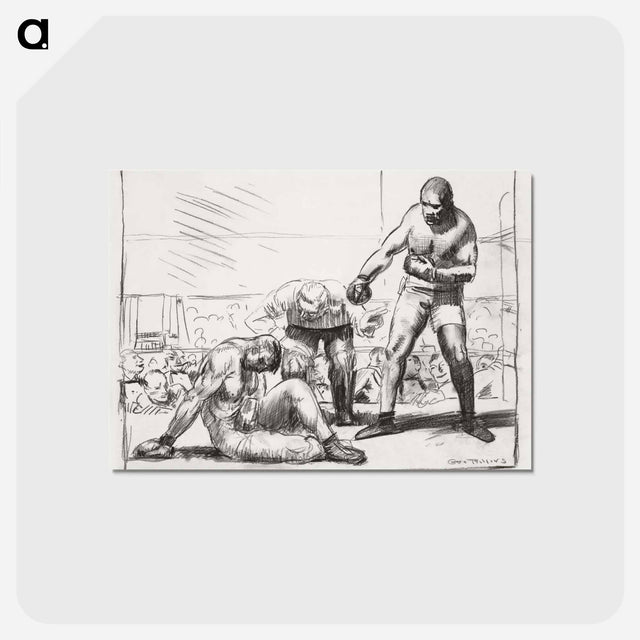 アートポストカード-A Knock Down
 - ボストン公共図書館 Postcard.