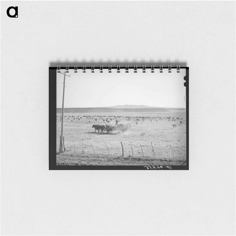 アートメモ帳-Rancher Feeding Hay
 - ラッセル リー Memo.