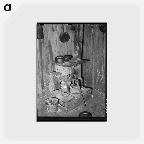 アートポストカード-Stove in a Texas Home
 - ラッセル リー Postcard.