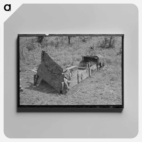 アートパネル-White Tenant Farmer's Chicken Coop
 - ラッセル リー Canvas.