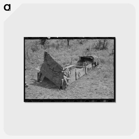 アートポストカード-White Tenant Farmer's Chicken Coop
 - ラッセル リー Postcard.