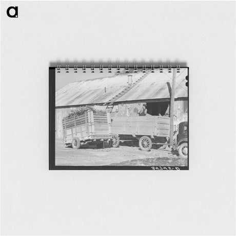 アートメモ帳-Unloading Corn Stover
 - ラッセル リー Memo.