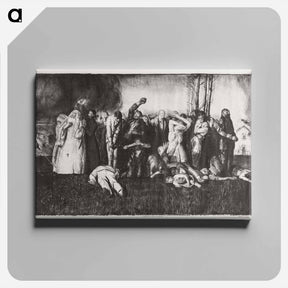 アートパネル-Village Massacre
 - ボストン公共図書館 Canvas.