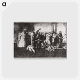 アートポストカード-Village Massacre
 - ボストン公共図書館 Postcard.