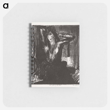 アートメモ帳-Girl Fixing Her Hair
 - ボストン公共図書館 Memo.