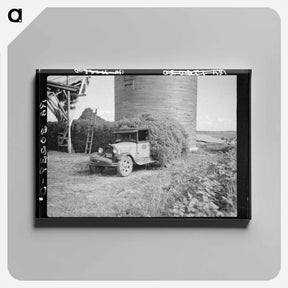 アートパネル-Unloading Pea Vines
 - ラッセル リー Canvas.
