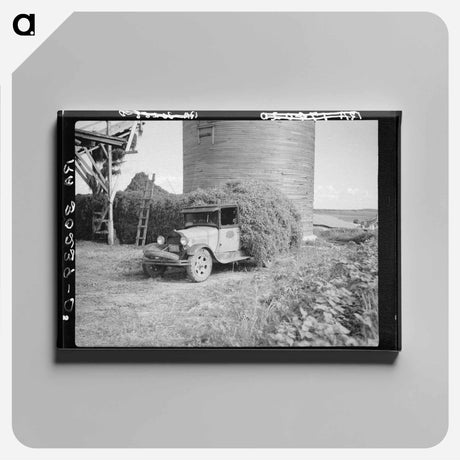 アートパネル-Unloading Pea Vines
 - ラッセル リー Canvas.