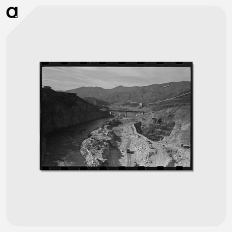 アートポストカード-Shasta Dam Construction
 - ラッセル リー Postcard.
