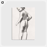 アートポストカード-Nude child - ボストン公共図書館 Postcard.