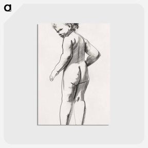 アートポストカード-Nude child - ボストン公共図書館 Postcard.
