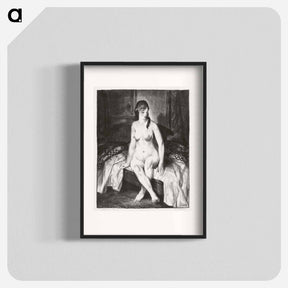 アートポスター-Evening, Nude on Bed
 - ボストン公共図書館 Poster.
