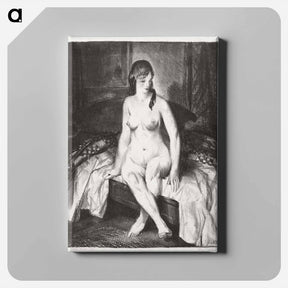 アートパネル-Evening, Nude on Bed
 - ボストン公共図書館 Canvas.