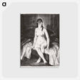 アートポストカード-Evening, Nude on Bed
 - ボストン公共図書館 Postcard.