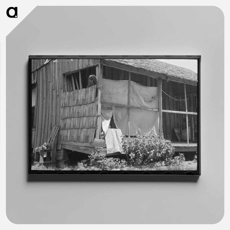 アートパネル-Porch of a WPA Worker
 - ラッセル リー Canvas.